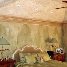 Custom plaster walls and ceiling design